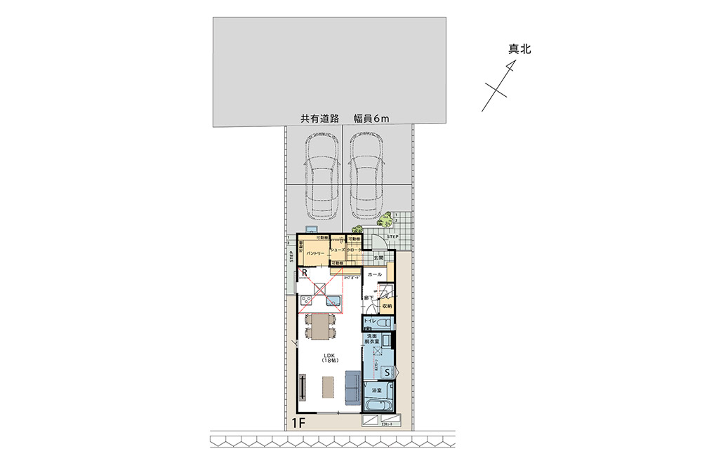 施工プラン例/2号地敷地図