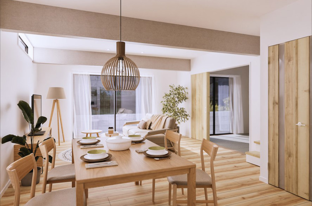 P-TELAS和白3丁目　プラン例/内観パース