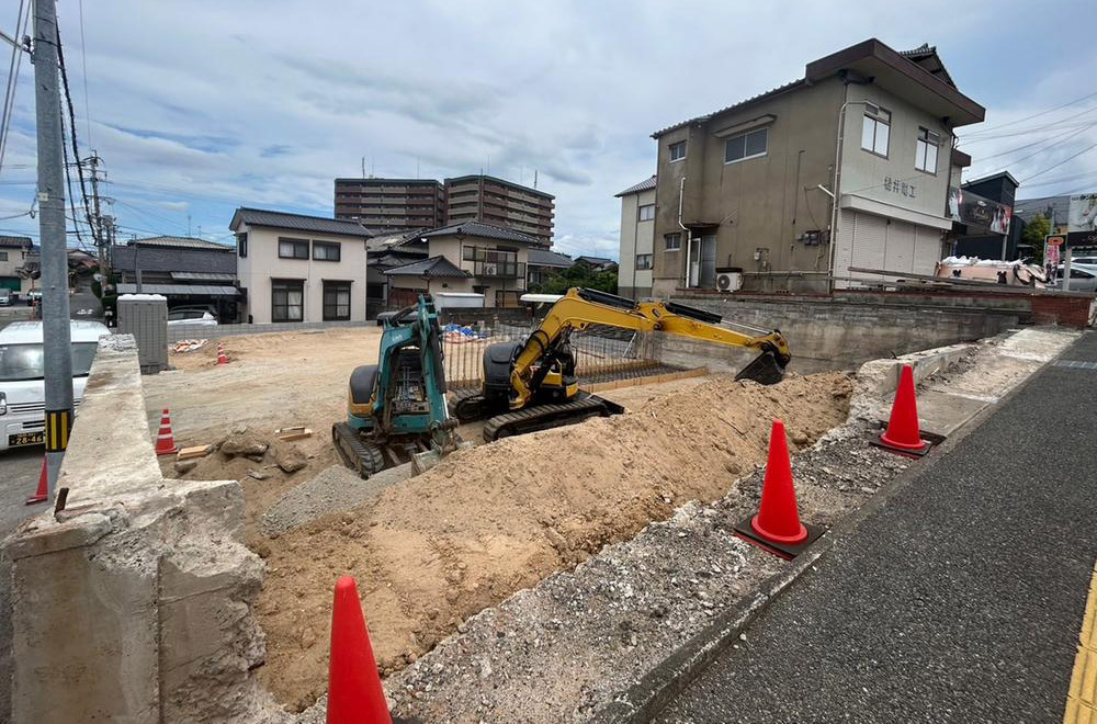 新築戸建て　花見東1丁目　現地