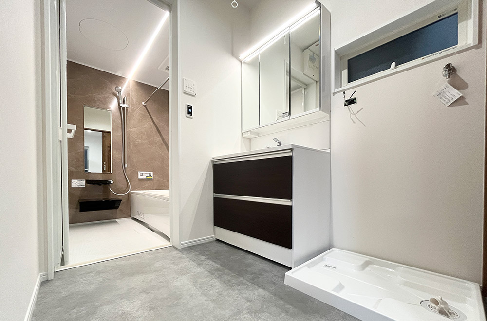 新築戸建て　花見東1丁目　洗面化粧台/3号地
