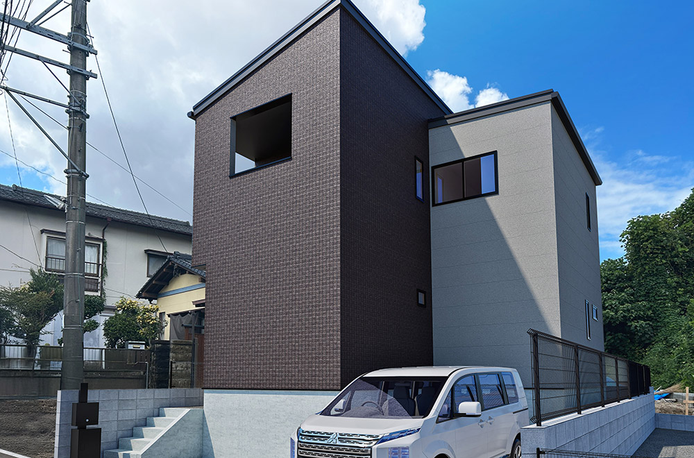 福岡県大野城市新築戸建て「乙金東3丁目」2号地外観イメージ