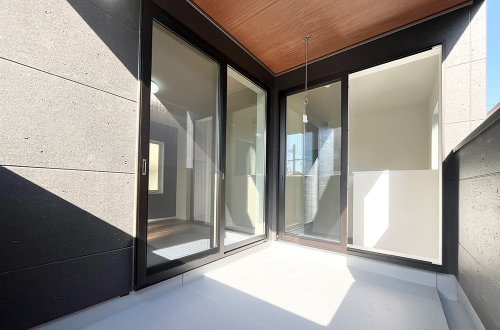 福岡県大野城市新築戸建て「乙金東3丁目」バルコニー