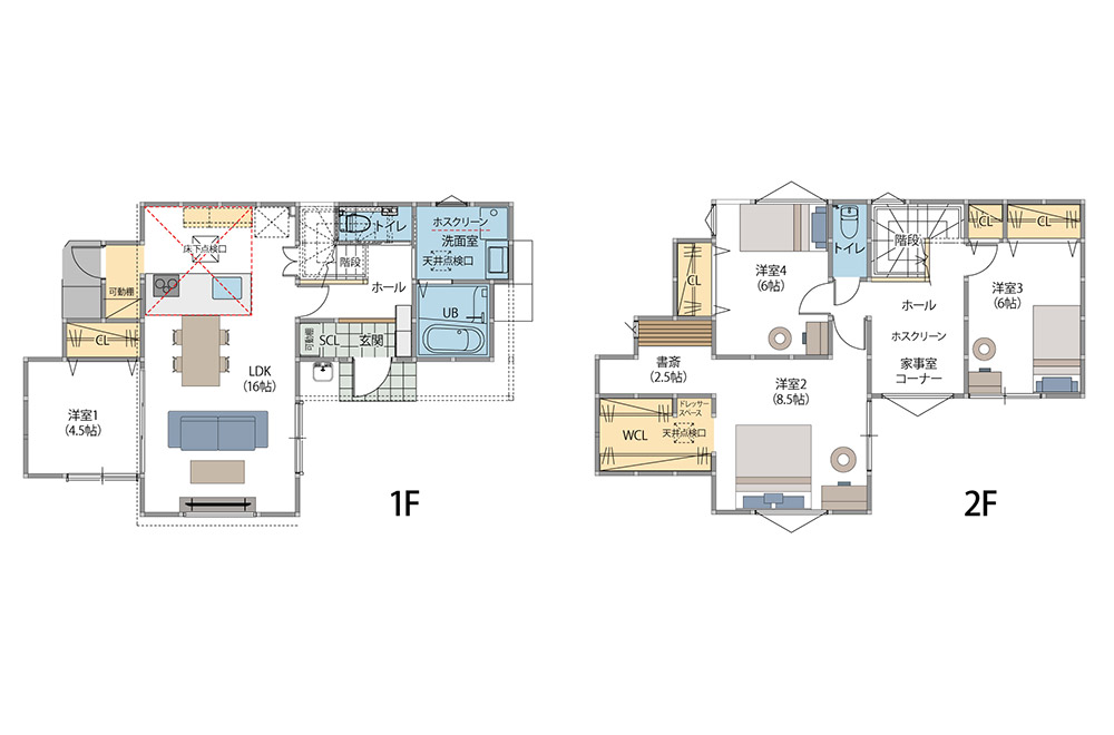 新築戸建て　和白3丁目Ⅱ【間取り】