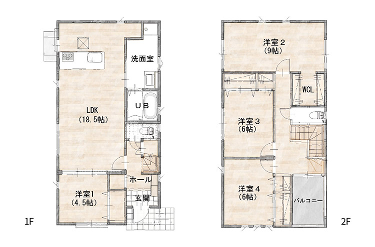 日岡1丁目　間取り図