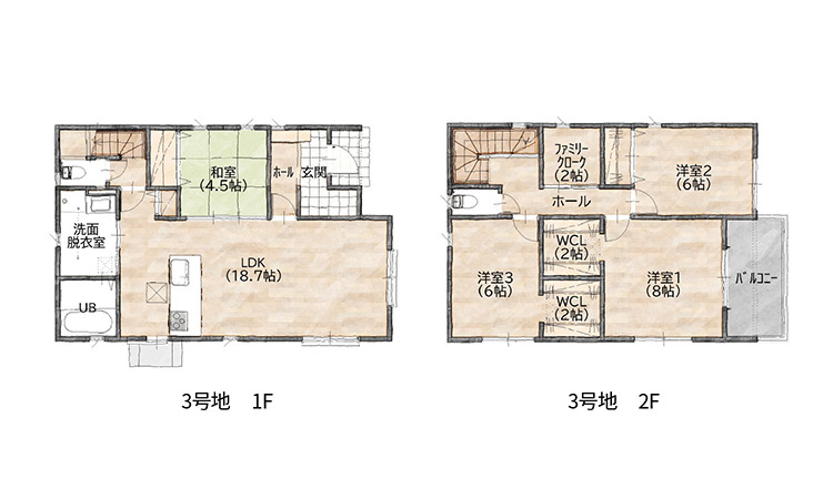 牧1丁目（3号地）間取り図