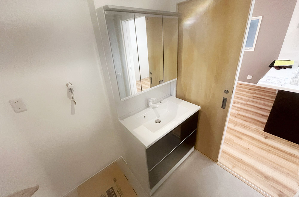 新築戸建て　牧1丁目　洗面化粧台/2号地
