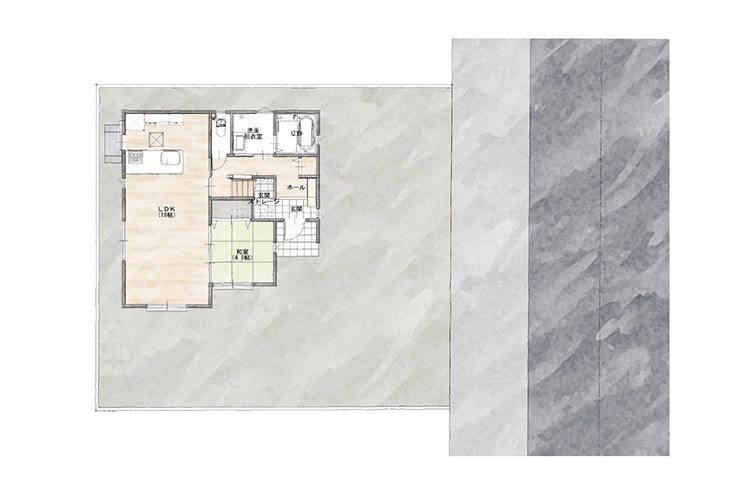 南津留　配置図