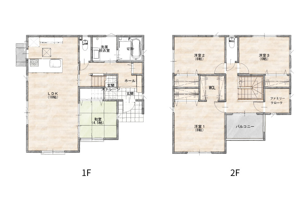 新築戸建て　南津留/間取り図