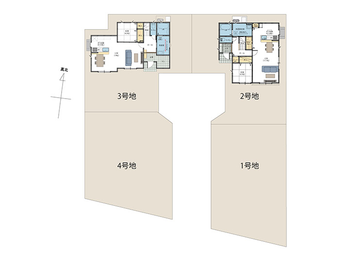 三佐2丁目　全体配置図