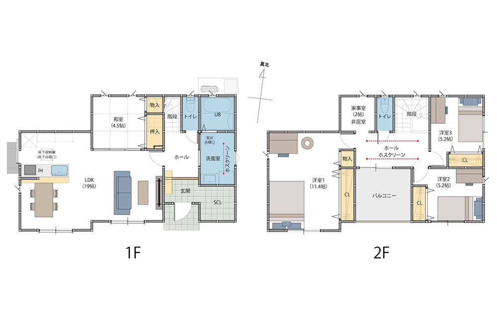 大分市新築戸建て　三佐2丁目（3号地）間取り図