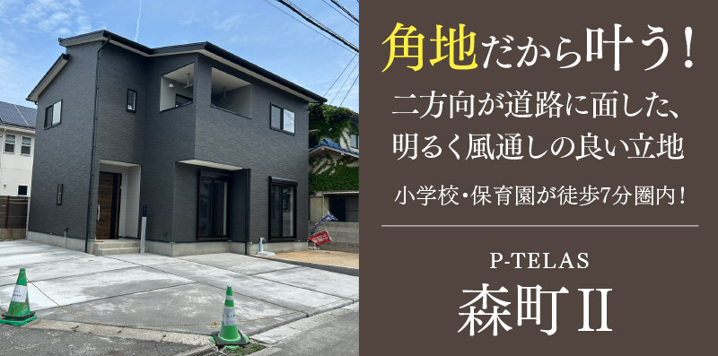 大分市の新築一戸建て「P-TELAS森町Ⅱ」