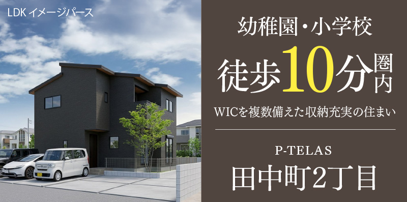 大分市の新築一戸建て「P-TELAS田中町2丁目」