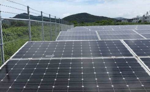 福岡県発電所（ソーラーパネル取替工事）