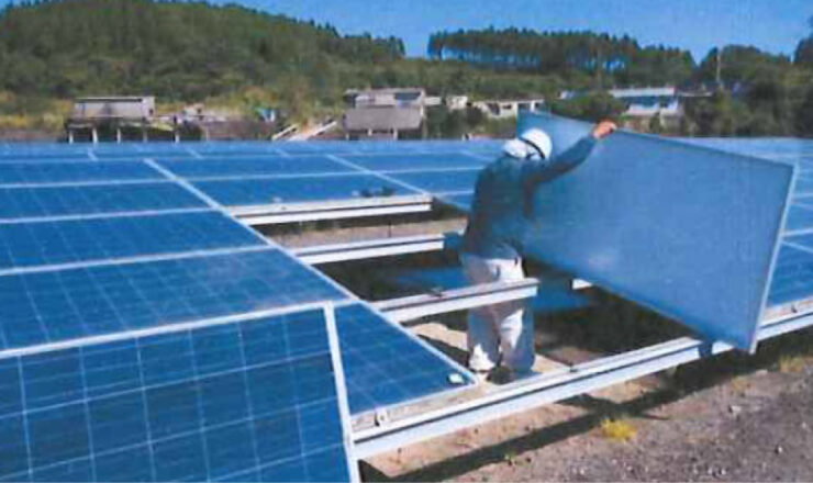 入来発電所(ソーラーパネル取替工事)