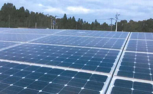 羽月発電所（ソーラーパネル取替工事）