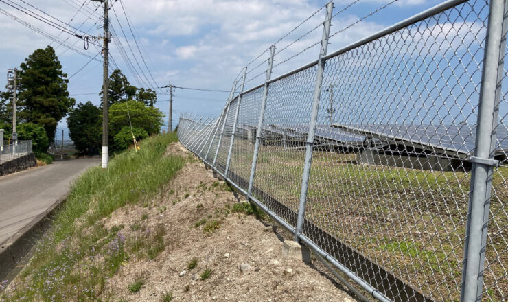 島原発電所(太陽光発電所フェンス補修工事)