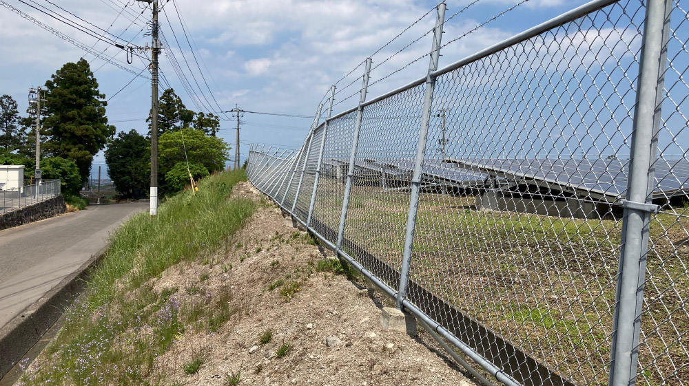 島原発電所（太陽光発電所フェンス補修工事）