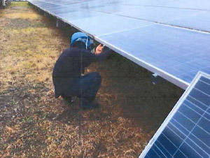 太陽光発電　施工写真1